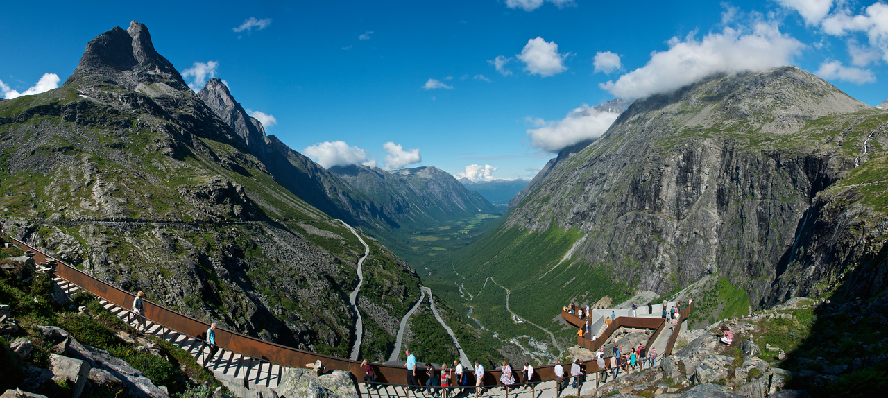 Norge, Trollstigen-Panorama; Foto Oyvind Heen; Visit Norway Bergen Norway